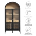 thumbnail image 3 of Modway Nolan Armoire à Bar Arquée Noire, 3 of 10