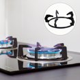 thumbnail image 3 of UPOUART 2Set Gas Stove Round Stand Black Cast Iron Circular Rack for Easy Detachment, 3 of 8