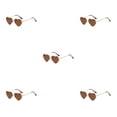 thumbnail image 1 of maskred PVC Heart-Shaped Glasses Non-Slide Silicone Nose Pads And Mulitple Colours For Chic Look Gold Metal Leopard tea 5Set, 1 of 6