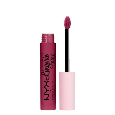 NYX PROFESSIONAL MAKEUP, Lip Lingerie XXL Matte Liquid Lipstick, Vegan Formula - TURN ON (Peach Nude)