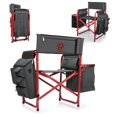 thumbnail image 4 of Picnic Time 807-00-600-454-0 University of Oklahoma Sooners Chaise Fusion à Impression Numérique, Gris Foncé et Rouge, 4 of 4