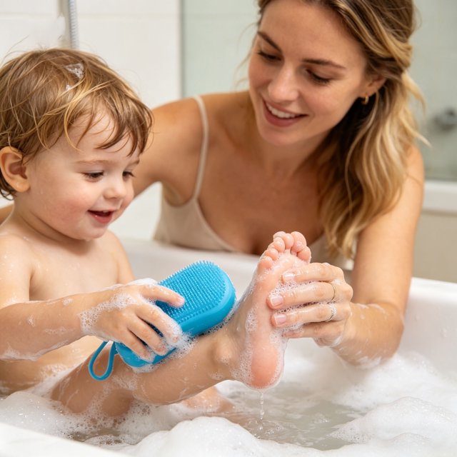 Outdor Uonlitech Silicone Shower And Facial Cleansing Brush With Hanging Rope Soft Cleansing Scrub Brush For Showering And Facial Exfoliation And Scrub