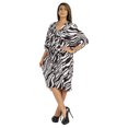 thumbnail image 3 of Moomaya Caftan Court pour Femmes, Robe de Nuit de Couverture, Robe Caftan, Manches Kimono, Tenue de Plage, 3 of 6