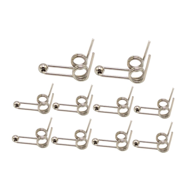 Xuanheng 10 Pcs Ressorts de Torsion Double Retour Métal pour Fer à Friser Outil à Cheveux 24mm