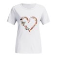 thumbnail image 1 of Women Printed Plus Size O-Neck T-Shirts Cat Print Short Sleeve Graphic Tee Tops, 1 of 9