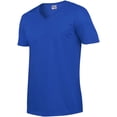 thumbnail image 3 of Gildan T-Shirt à Manches Courtes à Col en V Style Doux pour Hommes, 3 of 5