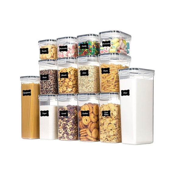 TechGen Leakproof Locking Lid Food Storage Containers, BPA-Free Plastic, Microwave Freezer & Dishwasher Safe, 14 pack