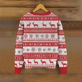 thumbnail image 5 of Wiyuqeen Christmas Button Down Cardigan Women Ugly Xmas Print Jacket Crewneck Long Sleeve Ribbed Knit Cardigans Fall Sweaters, 5 of 5