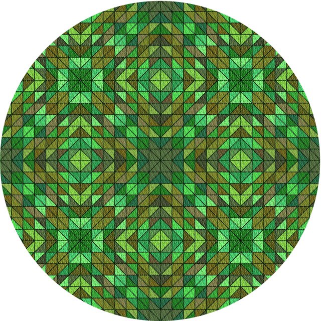 Ahgly Company Machine Washable Indoor Square Transitional Dark Forest Green Area Rugs, 3' Square