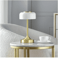 thumbnail image 1 of Better Homes & Gardens Portable Milk Glass Table Lamp, Rechargeable, 1 of 15