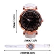 thumbnail image 2 of Montre à Quartz Mode Décontractée pour Femmes Cadran Scintillant Ciel Bracelet en Cuir, 2 of 8
