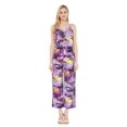 thumbnail image 1 of Combinaison Hawaïenne à Bretelles avec Poches pour Femmes en Violet Coucher de Soleil 2TG, 1 of 5