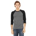 thumbnail image 1 of Bella + Canvas T-Shirt de Baseball Unisexe à Manches 3/4, 1 of 1