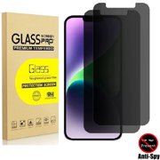 2 Pack iPhone 11 Privacy Screen Protector 6.1 Inch, 9H Anti Spy Dark Tempered Glass Screen Protector for iPhone 11, Easy Installation, Bubble Free