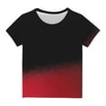 thumbnail image 1 of Plebaso T-Shirt à Manches Courtes pour Bébés Garçons Filles, Couleur Dégradée, Col Rond, Haut, Vêtements d'Été pour Bébé, 1 of 3
