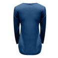 thumbnail image 5 of CEHVOM Women's Solid Color Knitting Slim Long Sleeve Hedging Autumn Winter Top, 5 of 5