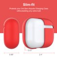 thumbnail image 4 of TORUBIA For AirPods Pro Case [Front LED Visible][Supports Wireless Charging] Shock Proof Protective Cover for Airpods Pro Charging Case Red, 4 of 8