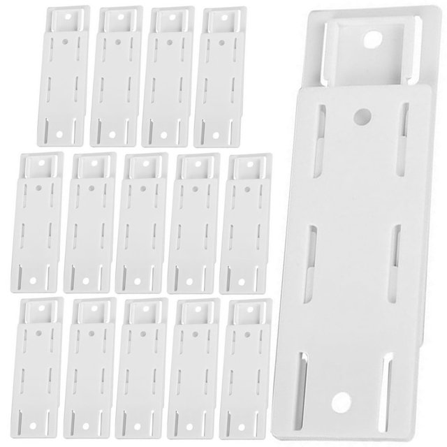 Socket Holder 15 Pack Self Adhesive Power Strip Holder Fixator White