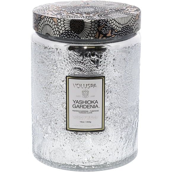 Voluspa Grande Bougie en Pot de Verre - Yashioka Gardenia VOL-7235