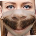 thumbnail image 3 of 3D Funny , Protective Anti-Fog, Washable, Reusable, Mouth , Unisex Cover , D D, 3 of 7