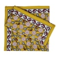 thumbnail image 1 of Vargottam Luxury Collection Dinner Table Linen Dcor Cotton Napkin Printed Fabric Reusable Napkins Set Of 6, 20 X 20 - Asian Block, 1 of 6