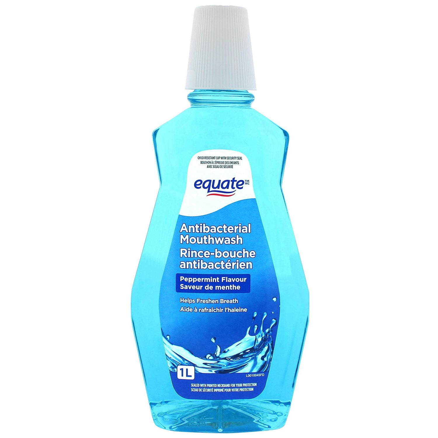 Equate Rince-Bouche Antibactérien à la Menthe 1 Litre