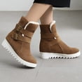 thumbnail image 1 of LSLJS Snow Bottes d'Hiver à Bout Rond Mode Chaudes en Fourrure Courtes Grande Taille pour Femmes, Bottes Snow pour Femmes, 1 of 9