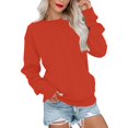 thumbnail image 2 of Hauts pour Femmes Manches Longues Amples Décontractés Tunique Plissée Boutonnée Imprimé Halloween Vert Armée L, 2 of 6