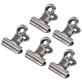 thumbnail image 1 of Unique Bargains Metal Hinge Clip Clamp 22mm Small Binder Clips Silver, 40 Pack, 1 of 5