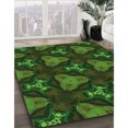 thumbnail image 3 of Ahgly Tapis Rectangulaire Lavable en Machine Intérieur Transitionnel Vert Lime Foncé, 2 Pieds x 4 Pieds, 3 of 7