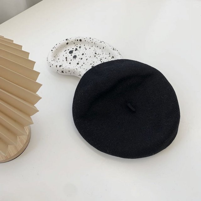 LinYooLi Breda Hat Female British Retro Autumn And Winter Day Is Wool Painter Hat Ladies Beilei Hat Versatile Korean Version