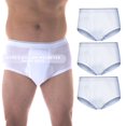 thumbnail image 1 of Wearever Men's Incontinence Underwear Open Fly Washable Briefs, Maximum Absorbency 3-Pack, 1 of 10