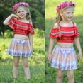 thumbnail image 4 of Girls Bathing Suits Two Piece Kids Swimsuits Summer Beach Swimwear 3-8Years, 4 of 6