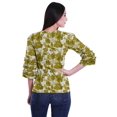 thumbnail image 4 of Moomaya T-Shirts Décontractés pour Femmes en Coton Grande Taille à Manches 3 /4 à Col Rond, 4 of 4
