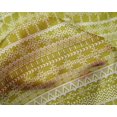 thumbnail image 4 of oneOone Silk Tabby Lime Green Fabric Aztec Tribal Craft Projects Decor Fabric Printed By The Yard 42 Inch Wide, 4 of 4