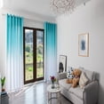 thumbnail image 2 of kiplyki Leaves Tulle Window Sheer Curtain Treatment Voile Drape Valance 1 Panel, 2 of 9