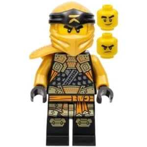 LEGO Ninjago: Cole Minifigure cristallisée avec des armes à double or 892295