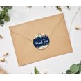 thumbnail image 3 of Darling Souvenir DIY Rose Blossom 1.6 Inches Blue Round Thank You Stickers DIY Envelope Seals-45 Pcs, 3 of 4