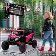 thumbnail image 3 of Qaba 12V Kids Ride On Car with Remote Control, for Aged 3-5 Years, Pink, 3 of 10