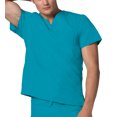thumbnail image 2 of Adar Universal Unisex V-Neck Tunic 3 Pocket Scrub Top (Available in 39 Colors), 2 of 7