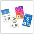 thumbnail image 4 of Custom Reusable Tag-Tap/QR Social Review Card -4 Pack Instant Social Reviews Card - QR Code and NFC Cards for Business, Social Review Tap Card, 4 of 5