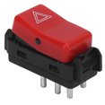 thumbnail image 2 of Hazard Light Switch, Warning Flasher Switch ABS Red 1248200110 Durable  For Car Accessaries Replacement For 190E 1990 - 1993, 2 of 8