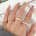thumbnail image 1 of Dvkptbk Ring 4Pcs/Set Combination Personality Cold Wind Si-Mple Pearl Ring Jewelry, 1 of 6