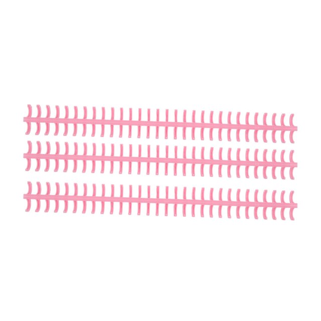 Binding Comb, Binding Spine 10 Pcs 30 Hole Wear Resistant Cuttable For Office Pink