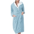 thumbnail image 1 of Birdeem Robes pour Femmes Vêtements d'Intérieur pour Femmes Flanelle Pyjamas à Capuche Peignoirs Longs Pyjamas et Pyjamas, 1 of 1