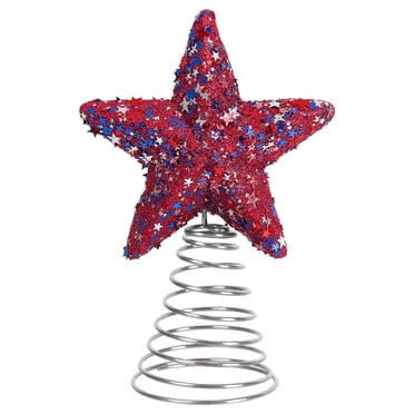 Mlkoz Decoration Ornaments, Independence Day Decor - Colorful Star Tree Topper, Birthday Gifts