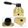 thumbnail image 1 of Pneumatic Hand Lever Valve,HV-02 PT 1/4" Port Hand Pneumatic Valve Hand Lever Valve Superior Craftsmanship, 1 of 7