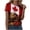 Red, variant on Yammkia V Neck T Shirts for Women Canada Day Shirt Women Tshirt Graphic Tees Shirts Decorations Pride Maple Leafs Top Outfit Souvenirs(Red,L)