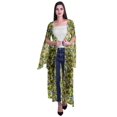 thumbnail image 1 of Moomaya Viscose Georgette Printed Long Shrug Slit Sleeves Cardigans For Women, 1 of 4
