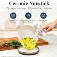 thumbnail image 4 of Gotham Steel Hammered Cream 10 Piece Ceramic Nonstick Cookware Set with Lids and Utensils – Oven & Induction Safe, 4 of 8